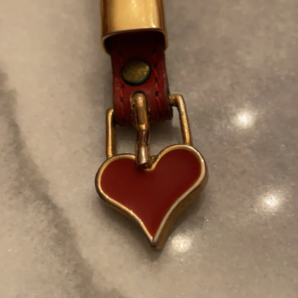 Red Belt with Red Heart ♥️ Buckle